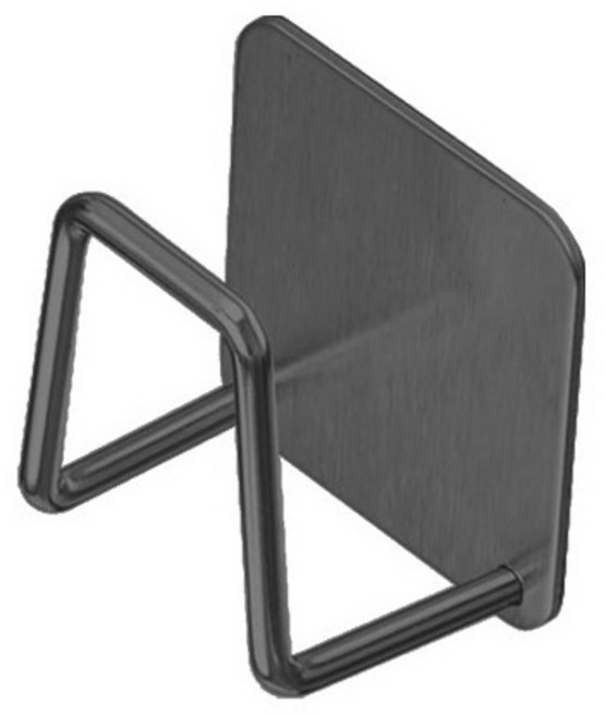 DFMEI 廚房置物架免打孔壁掛鍋蓋架櫥櫃下砧板架菜板收納架, 1個, 雅黑●1個裝【砧板鍋蓋收納】送免釘膠