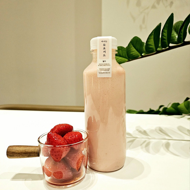 비건 마시는 과일두유요거트 딸기 무설탕, 1개, 500ml