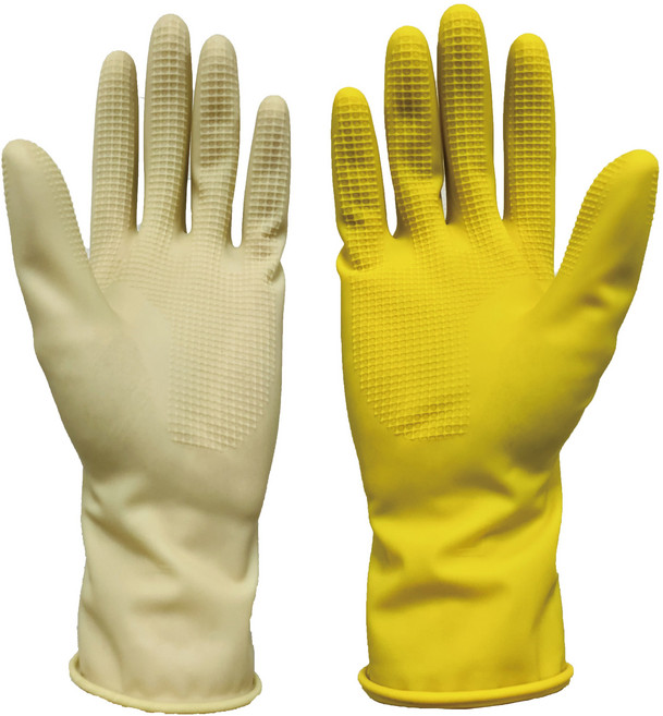 아이템셀 미니 짧은 고무장갑 24켤레, 아이보리, 대(L), 24개