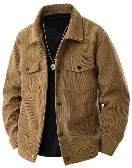 봄 가을 남성 재킷 캐주얼 칼라 작업복 다중 포켓 다용도
