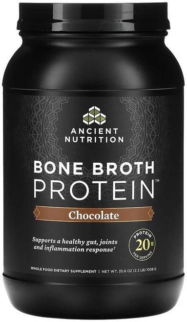 Ancient Nutrition 소뼈 육수 단백질 초콜릿 맛 1 008g(2.2lb) Nutrition (에인션트 뉴트리션), 997.902 g, 1.008kg, 1개 - 쿠팡