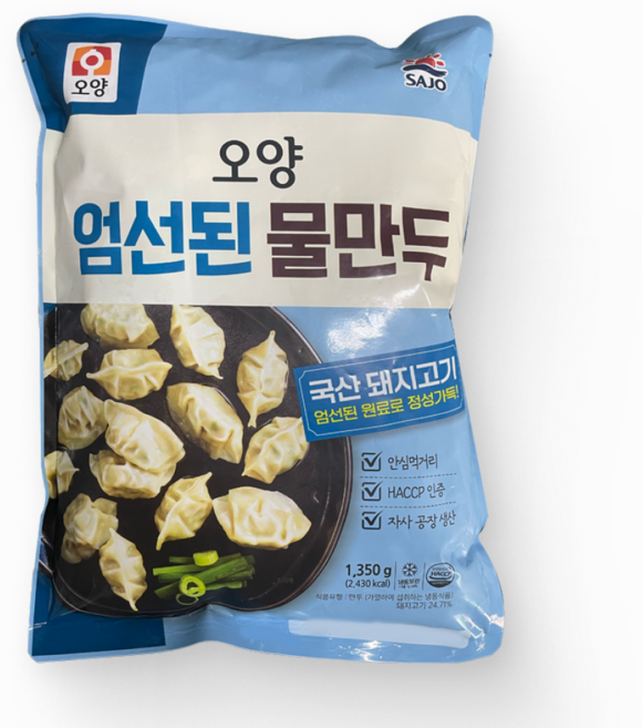 [먹고사는이야기] 사조오양 물만두 1.35kg 샤브샤브 만두토핑, 8개