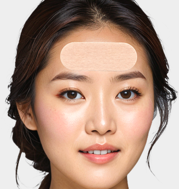 넓은 이마에 적합한 랜드윈 실리콘 대형 이마주름패치 ( feat. 의료용 실리콘 점착제 ), 1개, 10개입