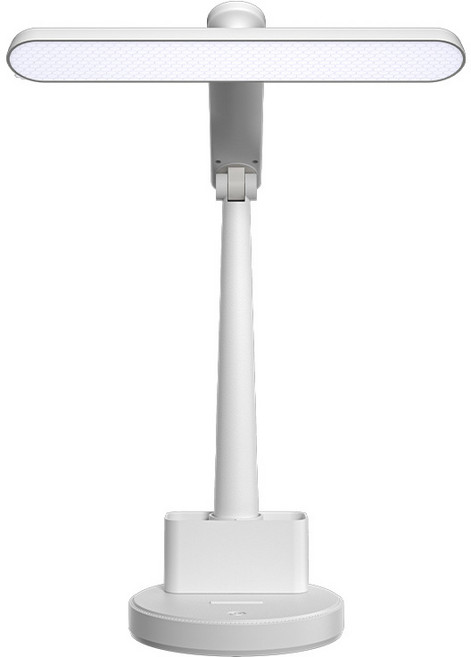 ALLILIO 접이식 학습용 LED 스탠드 블루라이트 차단 시력보호 펜꽂이 밝기 색상 조절, 플러그인형