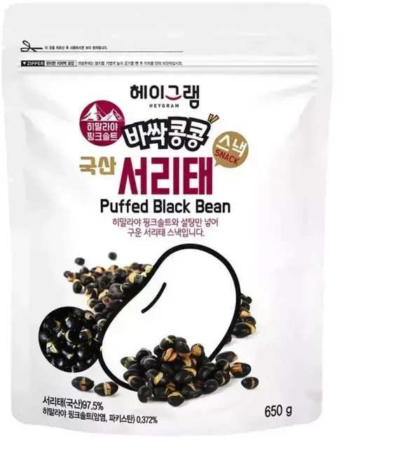 헤이그램 구운서리태 열풍 뻥튀기 볶음 볶은, 1개, 650g