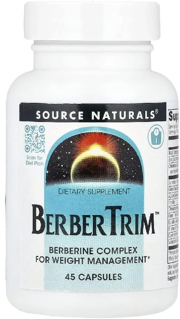 소스내추럴스 베르베린 BerberTrim Berberine Complex 캡슐 45정, 1개 - 쿠팡