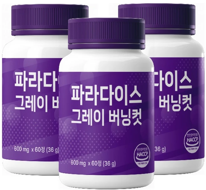 파라다이스그레이 버닝컷 브로콜리 추출물, 3개, 60정 - 쿠팡