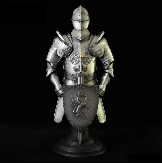 (해외출고)190MM 유럽 중세 기사 갑옷
