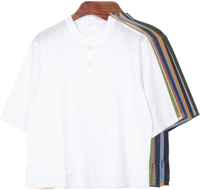 30수 차이나 자수 티셔츠