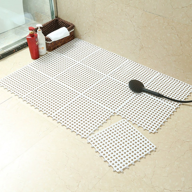 메이스 욕실 미끄럼방지 매트 베란다바닥매트, 20개, TPE_아이보리