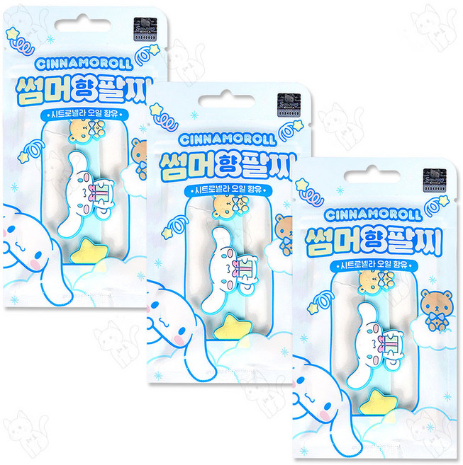 산리오 썸머향팔찌 1p 25년제조, 3개, 시나모롤