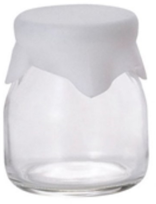 石塚硝子ADERIA 馬卡龍牛奶瓶 129ml 日本製造 玻璃牛奶瓶 果汁瓶 密封罐, 白色, 1個