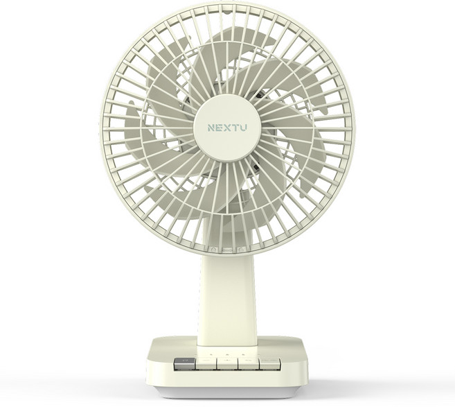 넥스트유 에어스핀 F3 미니 저소음 회전형 무선 탁상용 선풍기, 그린, 875WIND