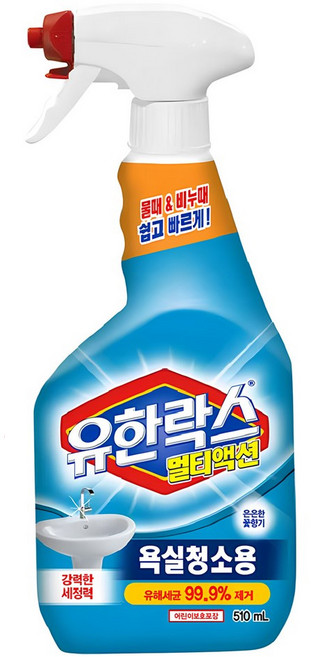 유한락스 멀티액션 욕실청소용 세정제, 510ml, 1개