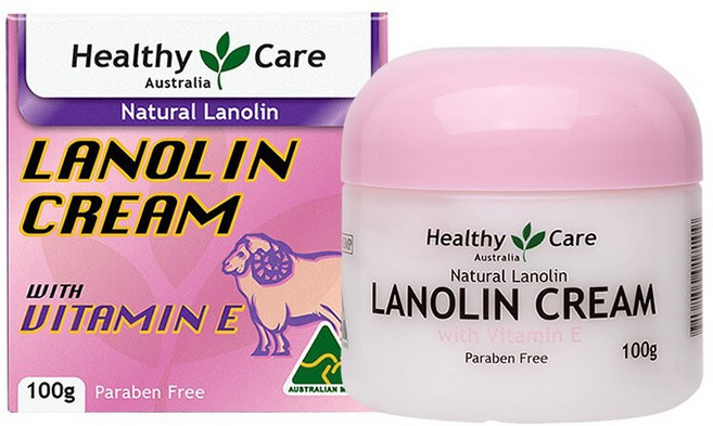 Healthy Care 天然綿羊油維他命E霜 100g, 1個, 1瓶 (2029/7月）