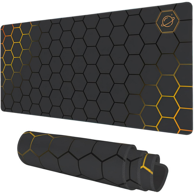 Yhcuian논슬립 생활방수 게이밍 장패드 캐릭터 마우스패드 방수코팅X-SBDM7233, 1개, 블랙