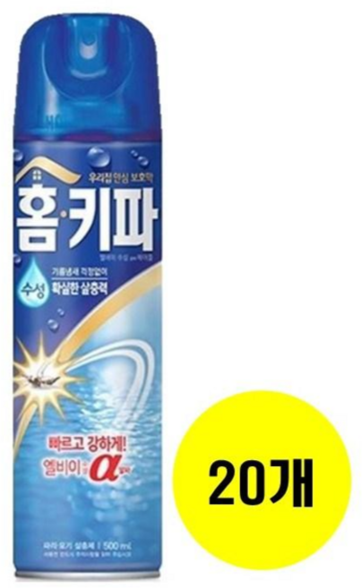 홈키파 엘비이 알파 에어졸500ml, 20개