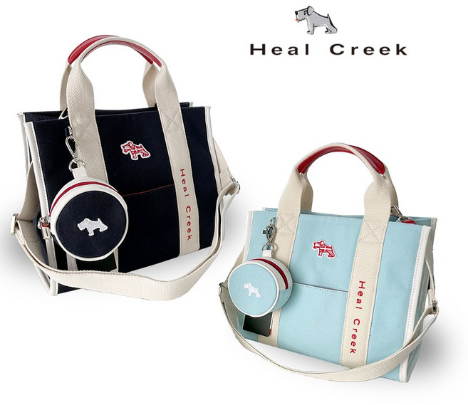 힐크릭 파우치백 HCPO-31203 여성용 토트백, 네이비, 1개