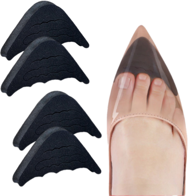 오월점빵 신발 구두 앞꿈치 발가락 보호 쿠션 패드 세트 신발 사이즈 조정 큰신발 하이힐 앞코쿠션 깔창 MA-J037