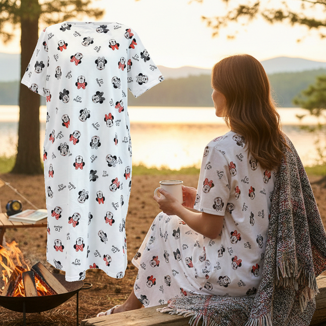 디즈니 미니 감성 면원피스 밑단트임 포켓활용도 좋아 메종숀