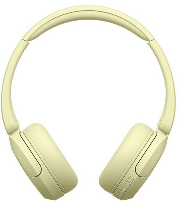 WH-CH520 Bluetooth 147g WH-CH520 YZ 소니 무선 헤드폰 옐로우 경량 설계 약 전용 앱, 노란색
