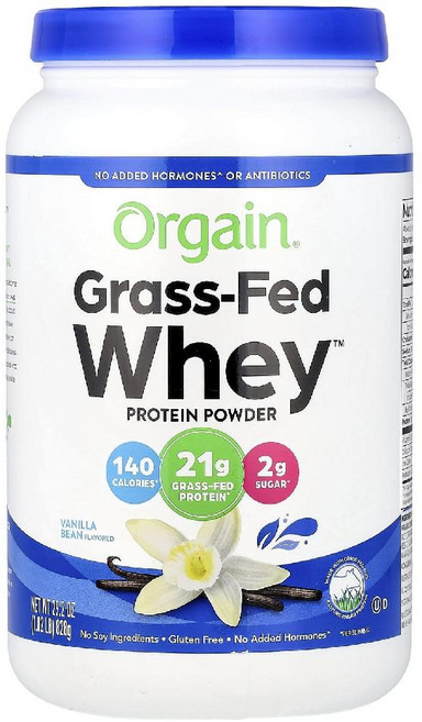 올게인 프로틴 쉐이크 Grass Fed Whey 단백질 파우더 바닐라빈 드링크 분말828g, 1개, 828g, 1개