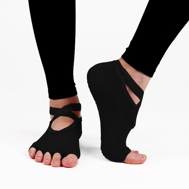 데비 님프 스트랩 컷토우 요가삭스