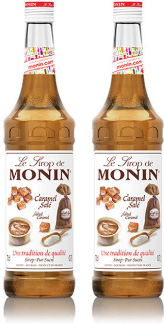 모닌 솔티드 카라멜 시럽, 700ml, 2개