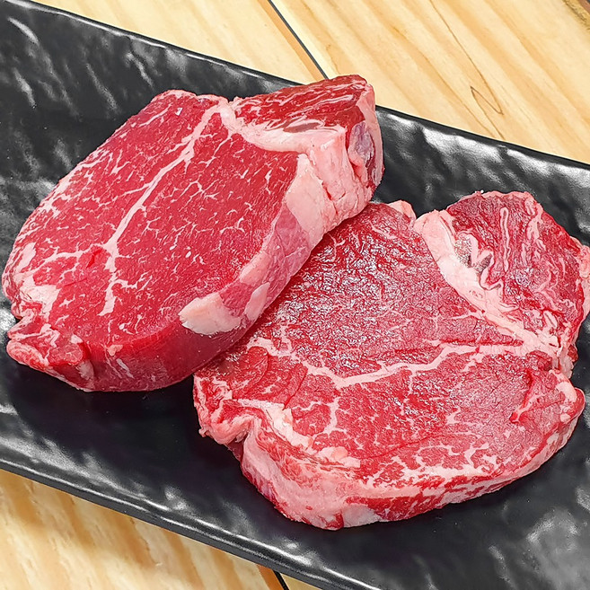 한성미트뱅크 한우 안심 스테이크용 300g 우시산한우 1등급이상 (무료배송), 1개