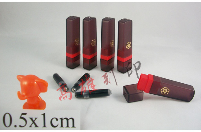 高雄刻印 插管式連續印章 小職章 姓名章 會計章 事務章 傳統海綿印章 0.5x1cm, 1個