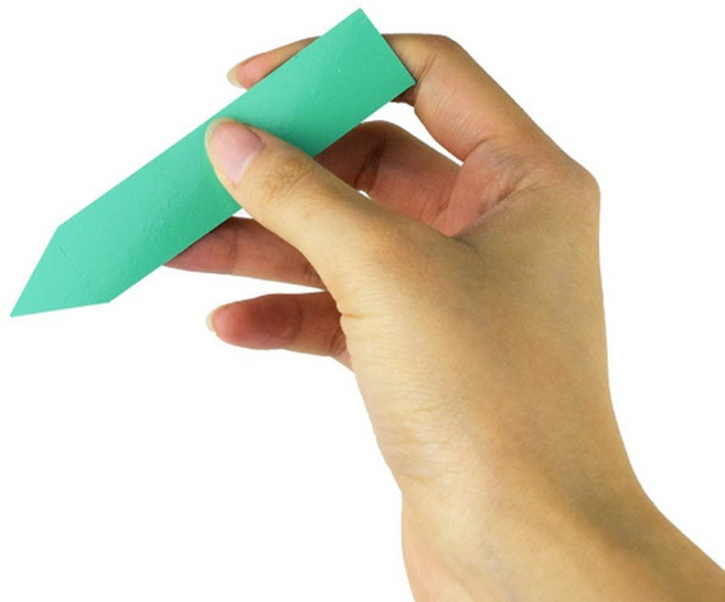 (100개) 대용량 화분 꽂이형 식물 이름표 나무네임택 식물라벨소형, 7.5x1.5 옐로우