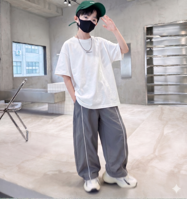 아동여름바지 바스락팬츠 쿨링팬츠 아동와이드조거팬츠