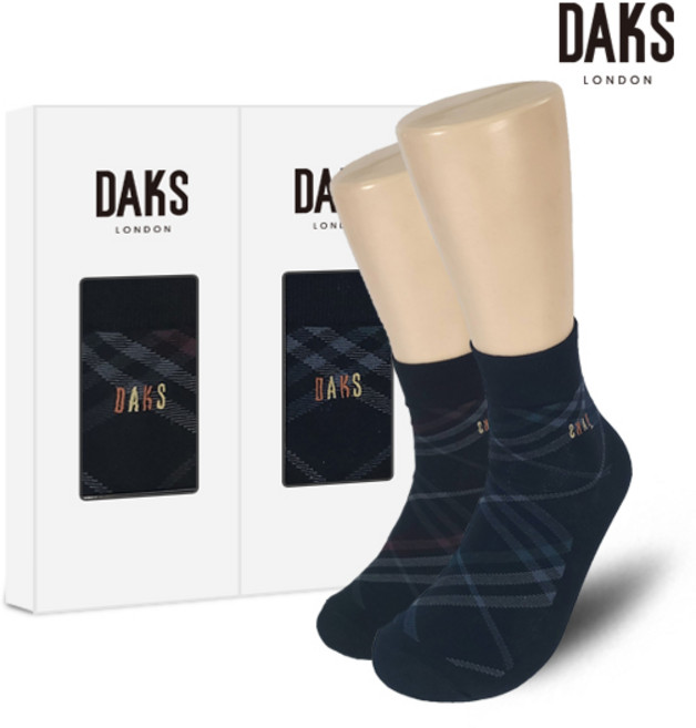 닥스양말 닥스신사 면스판 단목 다이아 2족세트(24814)