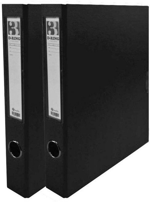 드림산업 레일바인더 3cm, 검정, 2개