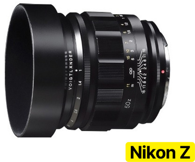 [정품등록시 5만 포인트 3년 보증] 보이그랜더 NOKTON 50mm F1.0 니콘 Z렌즈