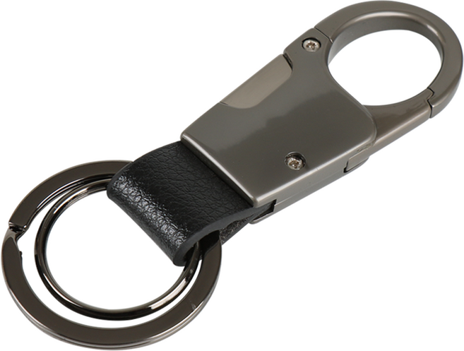 원형 메탈후크 가죽 자동차 키홀더 키 케이스 키링 스트랩 RT28, RT28_블랙, 1개