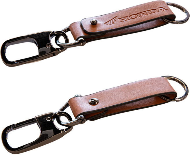 혼다오토바이 가죽 키홀더 키링 바이크 스트랩 열쇠고리 AHGK0-010-014, 혼다 가죽 키홀더 2개 (할인)