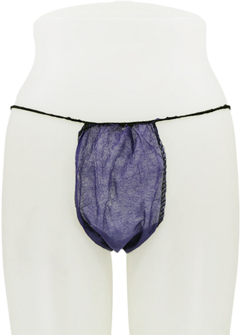 AWC 일회용 T팬티_100매 실속형, 블루퍼플, 1개