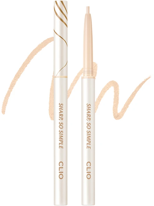 클리오 샤프 쏘 심플 워터프루프 펜슬 라이너 AD, 1개, 07 크리미 아이보리 - 쿠팡