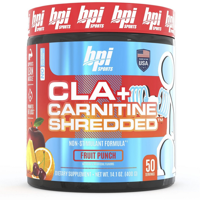 Bpi CLA+左旋肉鹼能量補充粉 水果賓治口味, 1個, 400g