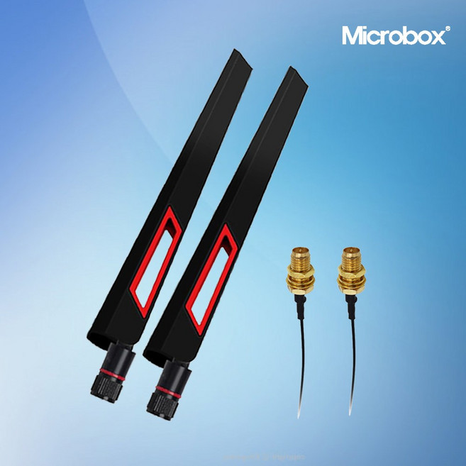 무선랜카드 외장안테나 10dBi (170mm) AX210 AC3168 BE200 호환, 1개