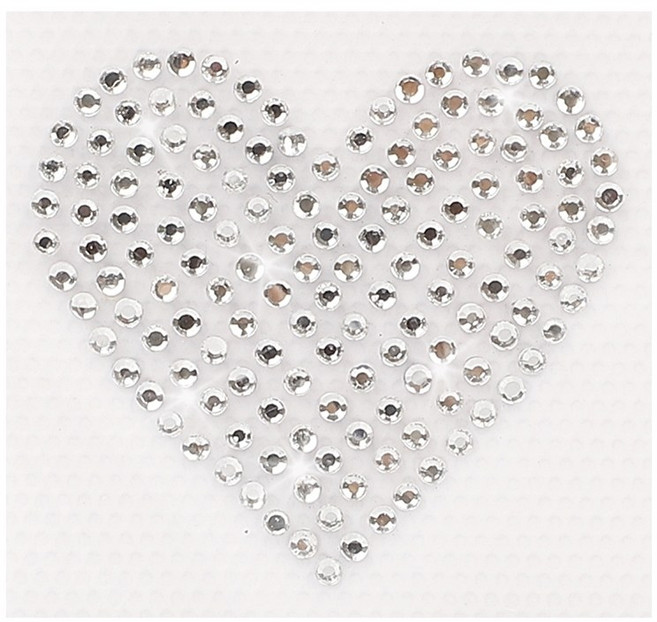 아클라 핫픽스 모티브 디자인 의류부자재 스톤 큐빅 크리스탈_, 01. 리틀하트, 1개