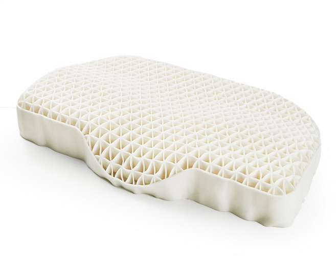 하비비 3D 입체 라텍스 경추베개 수면 베개 숙면 거북목 베개, 1개, white