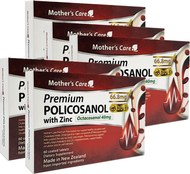 마더스케어 뉴질랜드 폴리코사놀 옥타코사놀 40mg 사탕수수추출물 300정