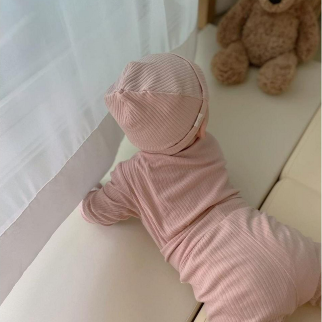 매트메이트 자투리 2단 유아폴더매트, 크림