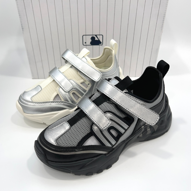 MLB 키즈 운동화 주니어 남아 여아 아동 더블 벨크로 스니커즈