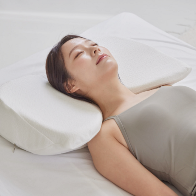 솜무 어깨이완 숙면베개 프리미엄 텐셀커버 기능성 베개, 1개, 아이보리