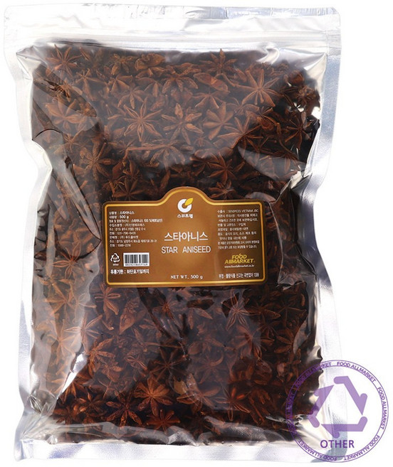 팔각 스타아니스 향신료, 500g, 1개