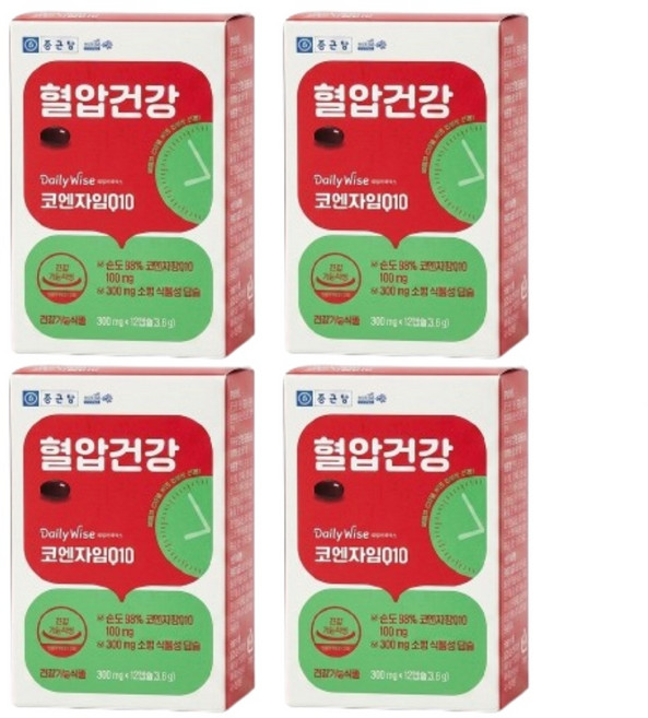 종근당 데일리와이즈 코엔자임Q10 12캡슐 12일분, 4개, 12정