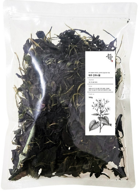 [국산 말린 취나물] 제주도 국산 건취나물, 2개, 국산 취나물 100g